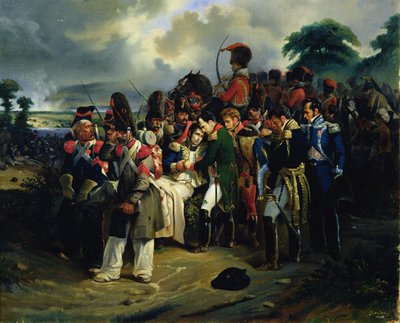 Napoleón despidiéndose del mariscal Jean Lannes de Dorian